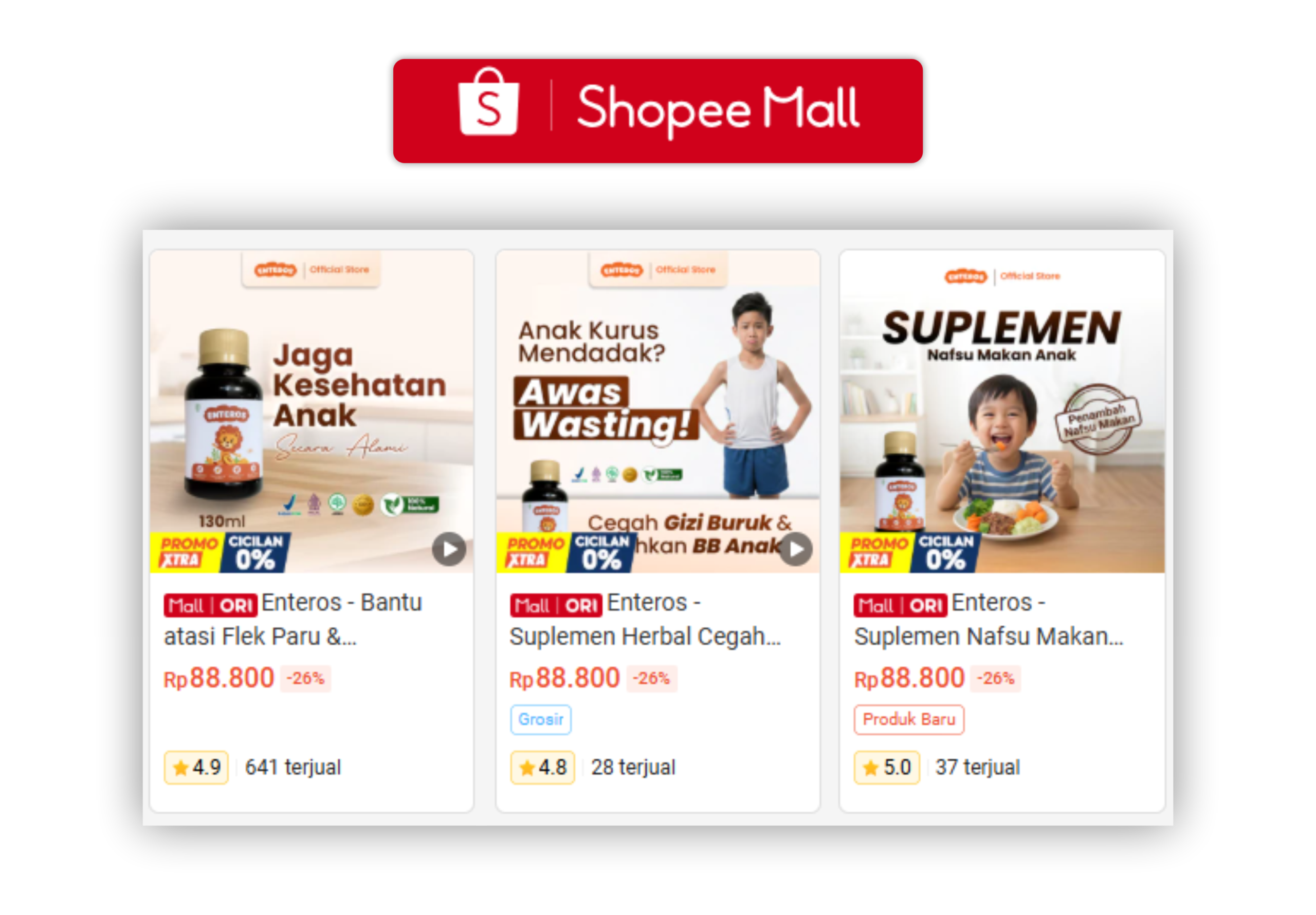 Etalase Shopee Enteros
